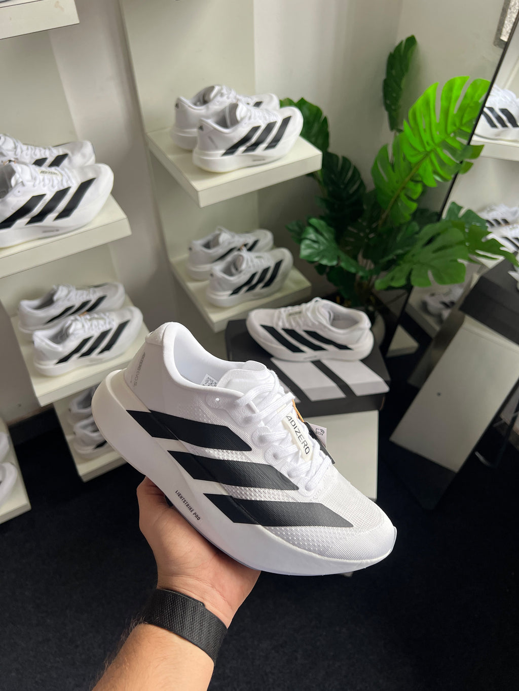 ADIDAS ADIZERO EVO SL WHITE BLACK