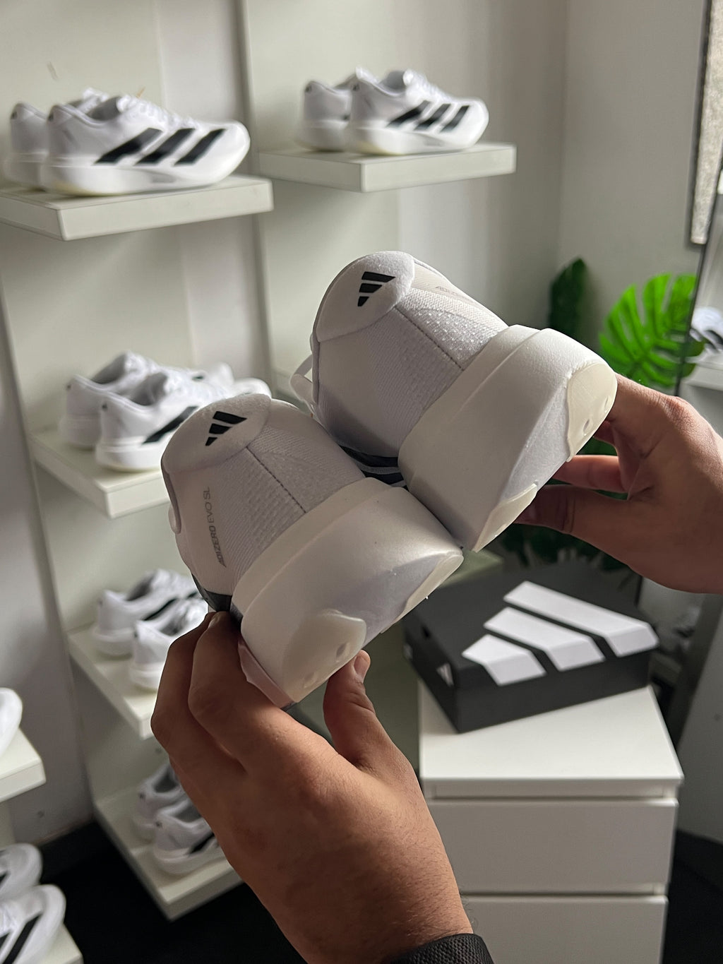 ADIDAS ADIZERO EVO SL WHITE BLACK