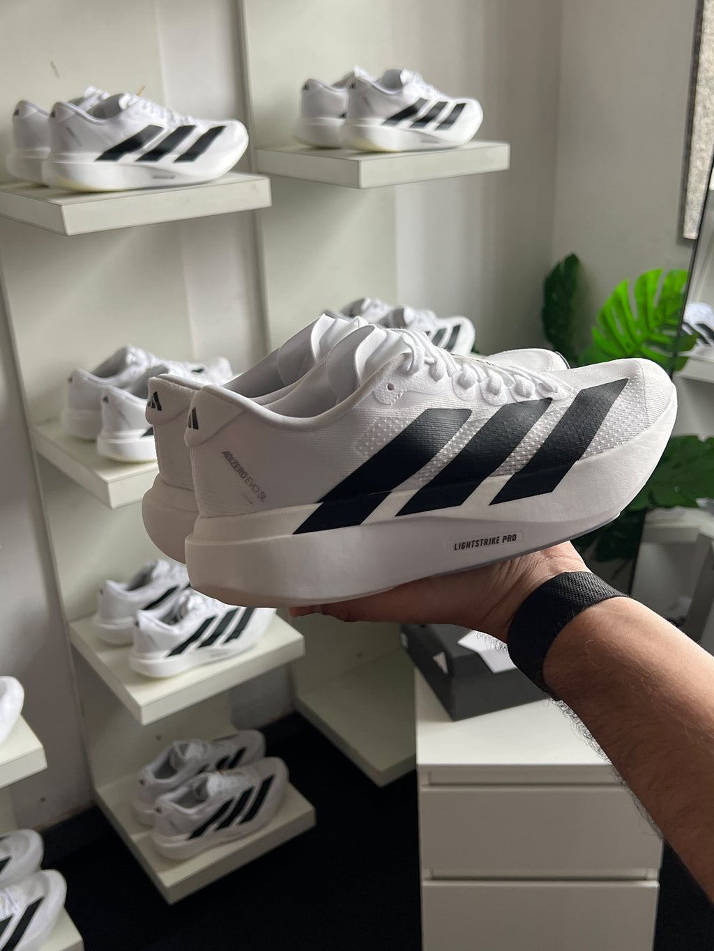 ADIDAS ADIZERO EVO SL WHITE BLACK