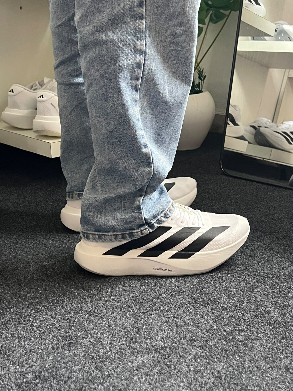 ADIDAS ADIZERO EVO SL WHITE BLACK