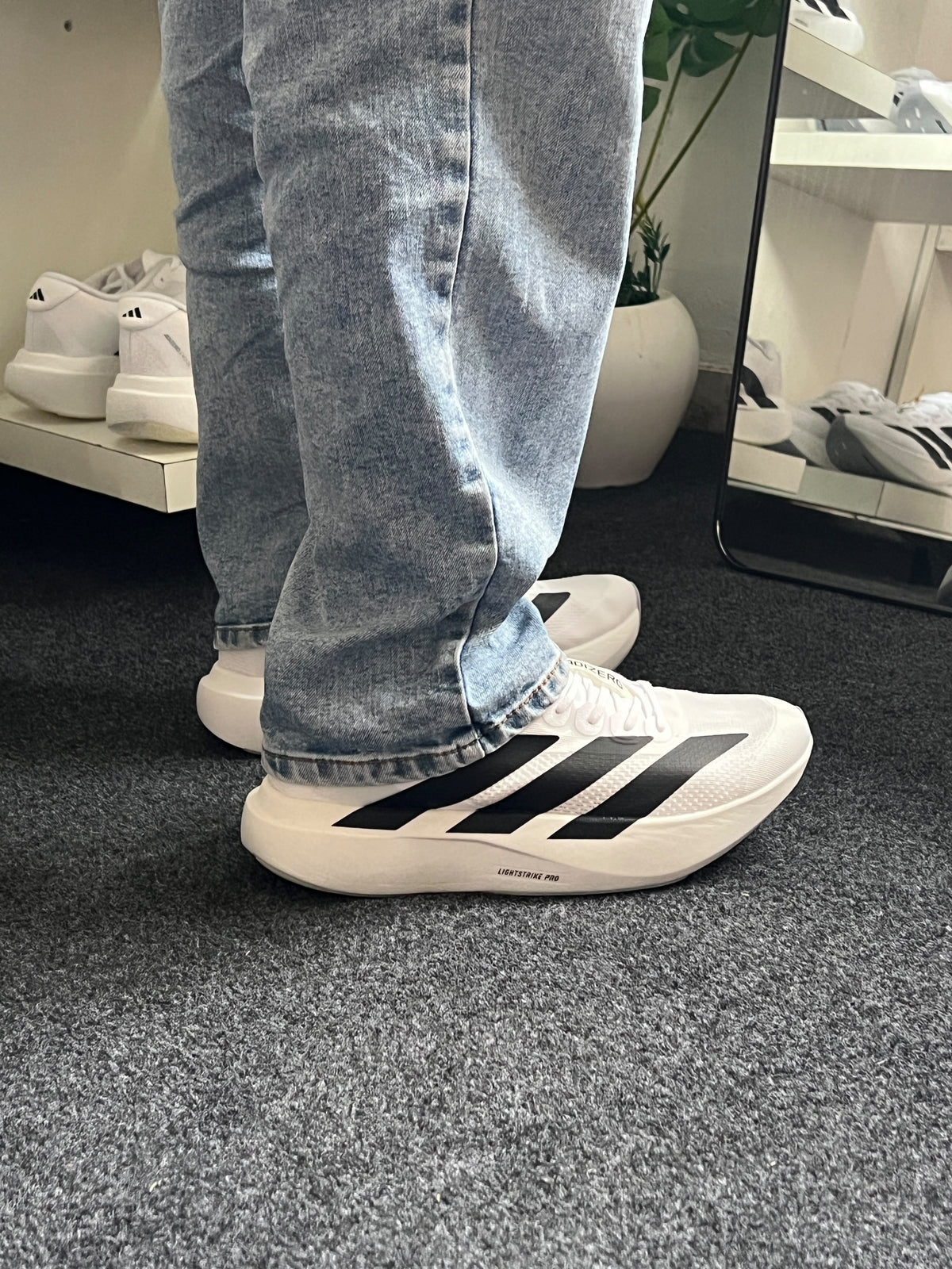 ADIDAS ADIZERO EVO SL WHITE BLACK