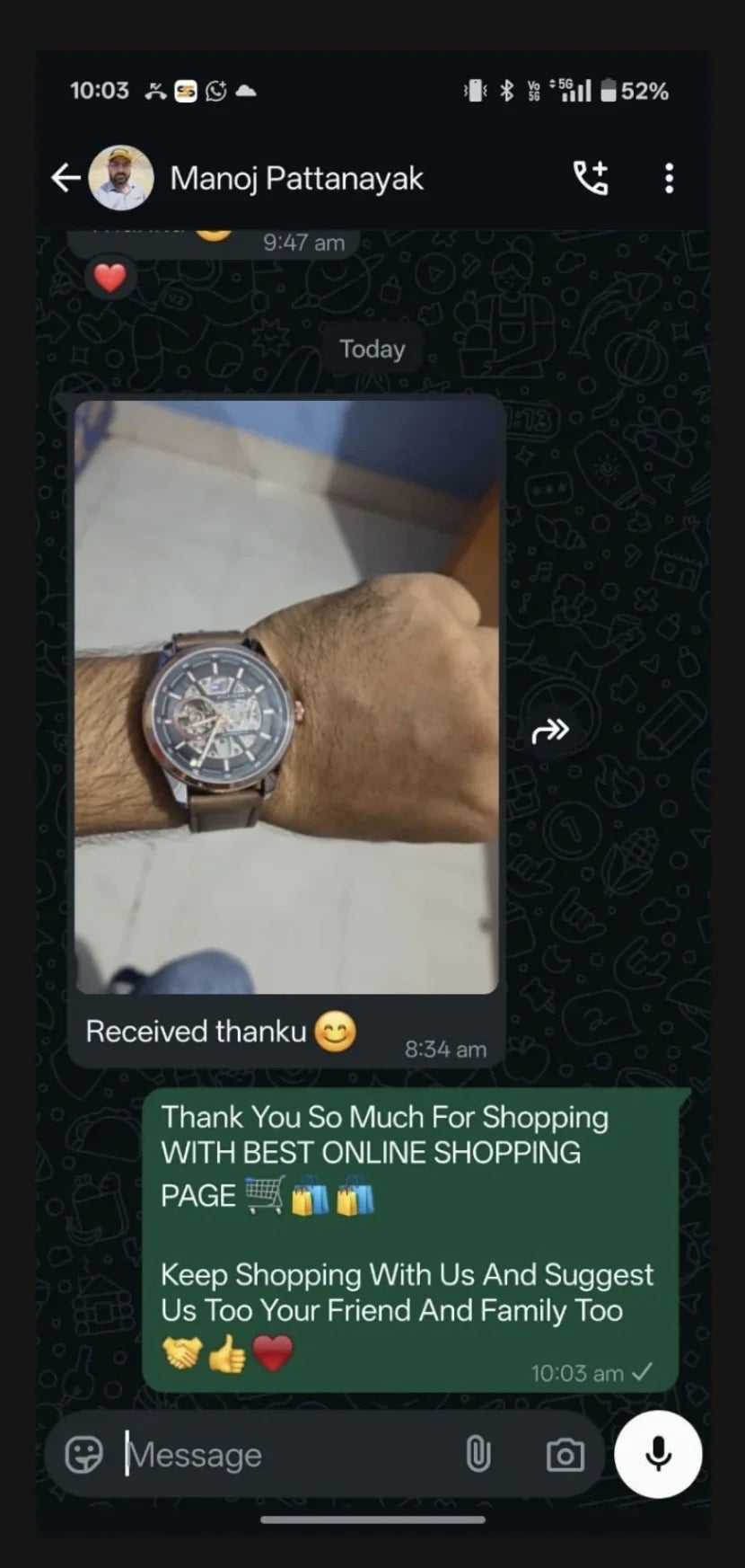 Customer review screenshot 1