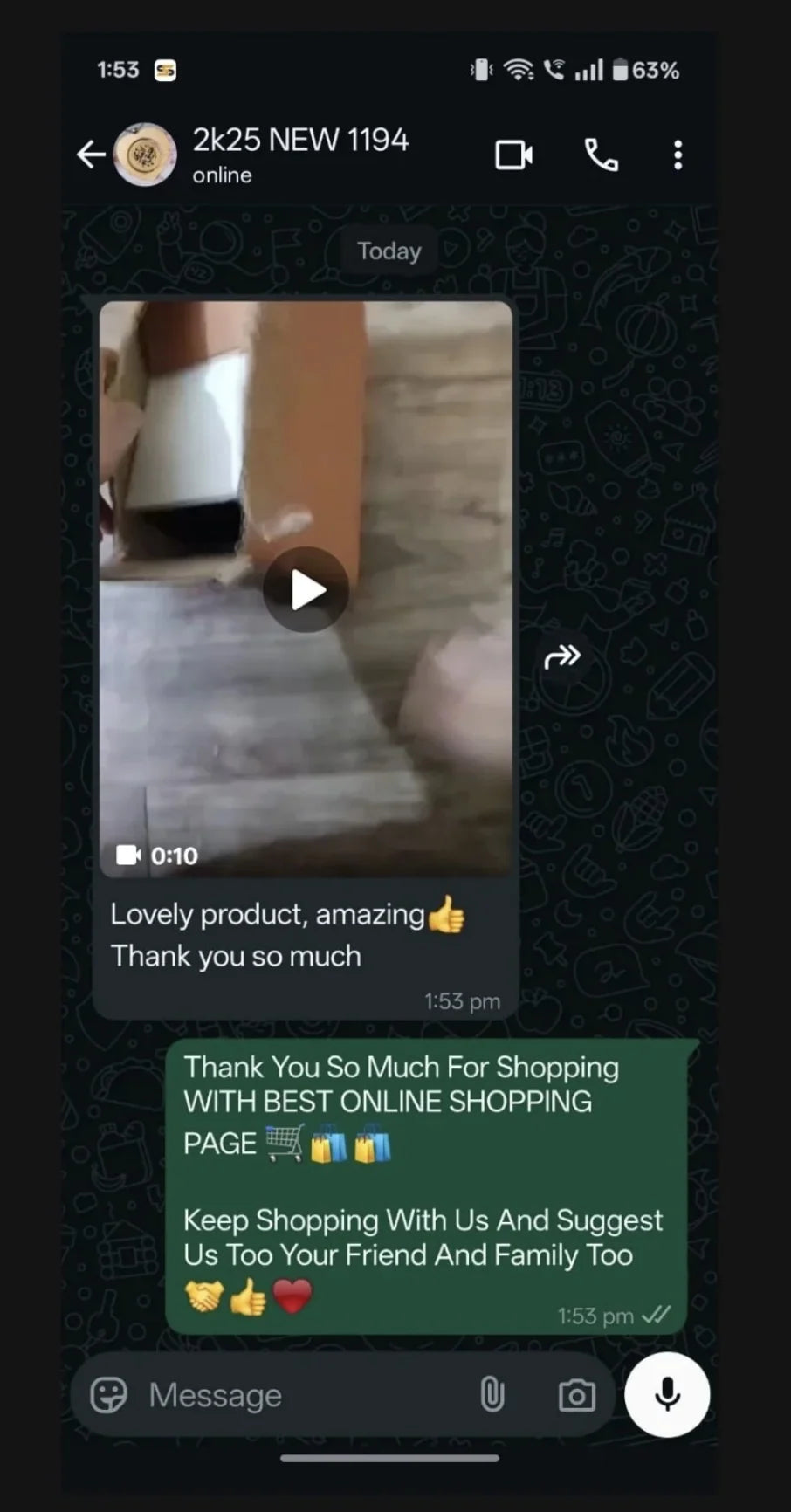 Customer review screenshot 8