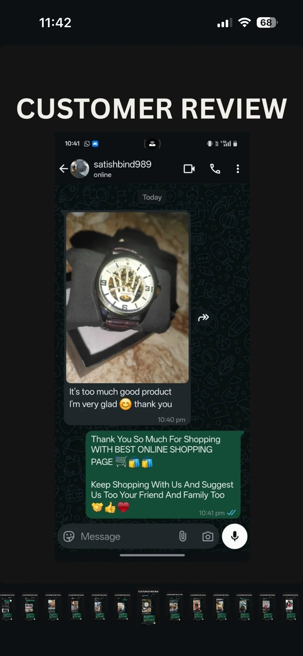 Customer review screenshot 11